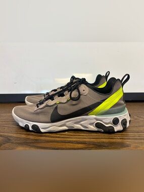 NIKE REACT ELEMENT 55 PREMIUM PUMICE GREY BQ6166-201 TRAINERS Women’s 9.5